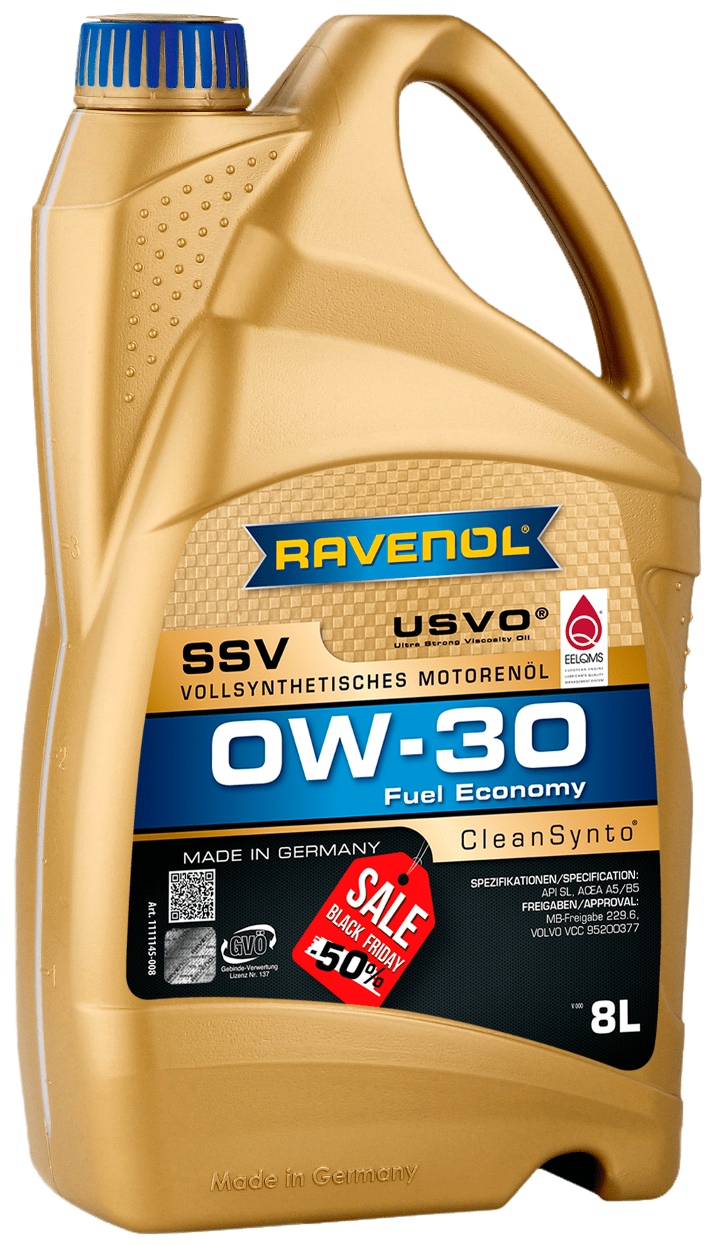 Моторное масло RAVENOL SSV Fuel Economy 0W-30